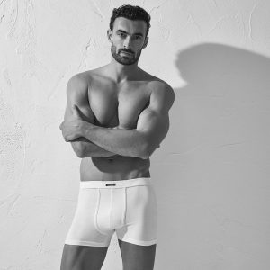 Boxer uomo con elastico ricoperto in cotone bielastico confezione tre pezzi