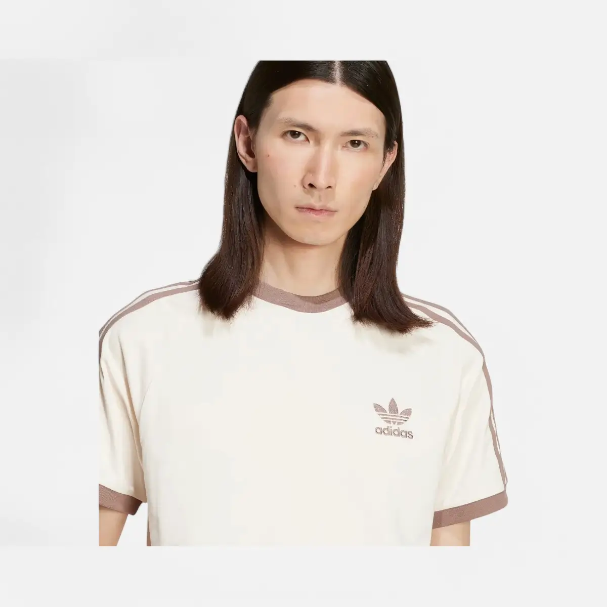 Adidas T-shirt Adicolor Classics 3-Stripes wonder white - immagine 3