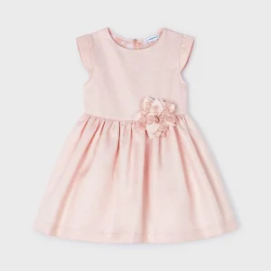 Abito con retro in tulle ricamato bambina Mayoral Rosa confetto