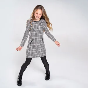 Abito girocollo ragazza Mayoral fantasia a contrasto