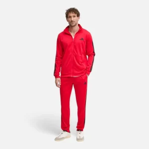 Adidas Tuta Sportswear Basic 3-Stripes Tricot Red