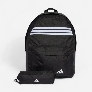 Adidas zaino Classico 3 Strisce Orizzontale Black / White