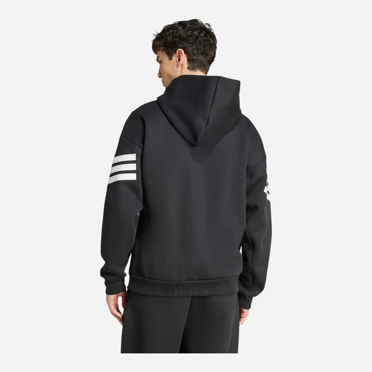 Adidas Tuta (Hoodie+Pant) Future Icons 3-Stripes Black / White - immagine 4
