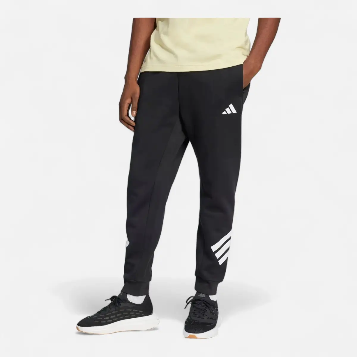 Adidas Tuta (Hoodie+Pant) Future Icons 3-Stripes Black / White - immagine 3