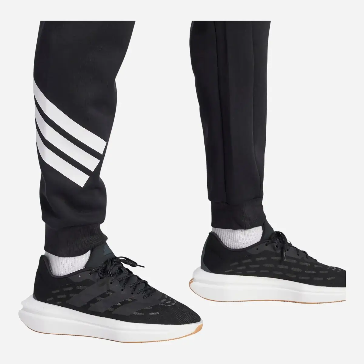 Adidas Tuta (Hoodie+Pant) Future Icons 3-Stripes Black / White - immagine 9