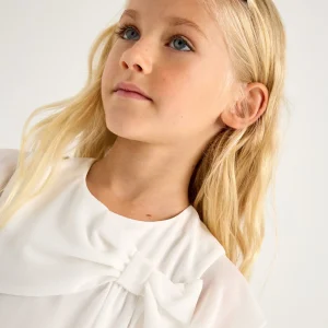 Blusa fiocco bambina Mayoral bianca