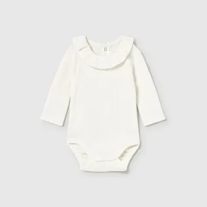 Body a costine volant neonata Mayoral Newborn panna