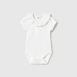 Body colletto volant neonata Mayoral Newborn bianco