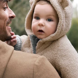 Cappotto reversibile neonato Mayoral Newborn grigio -beige