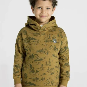 Felpa bambino Mayoral stampa montagne oliva