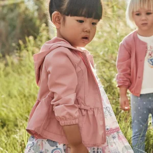 Giacca a vento cappuccio neonata Mayoral rosato
