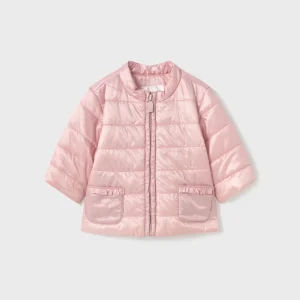 Giacca a vento leggera neonata Mayoral Newborn rosa baby