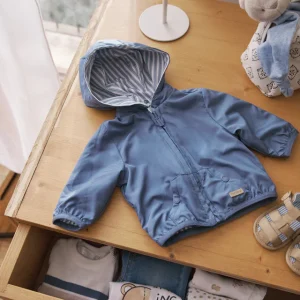 Giacca a vento reversibile neonato Mayoral Newborn carta da zucchero