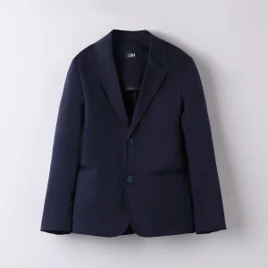 Giacca cerimonia satin stretch ragazzo iDO blu navy