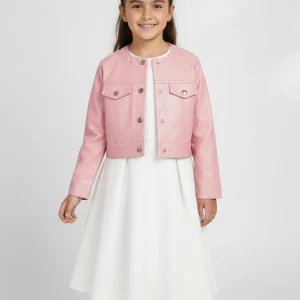 Giacca chiusura bottoni bambina Mayoral rosa metalizzato