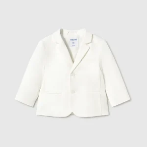 Giacca elegante lino neonato Mayoral color panna