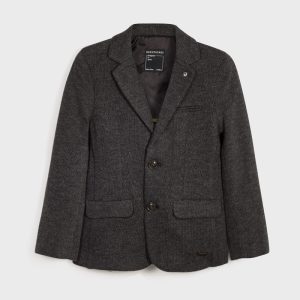 Giacca ragazzo Mayoral elegante tramata grigia