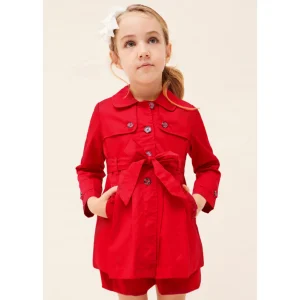 Giacca Trench coat bambina Mayoral rosso
