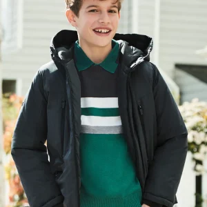 Giubbino invernale imbottito ragazzo Mayoral color liquirizia