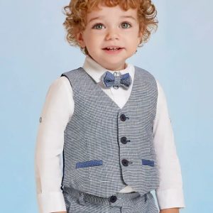 Gilet cerimonia Neonato Abel&Lula blu Navy