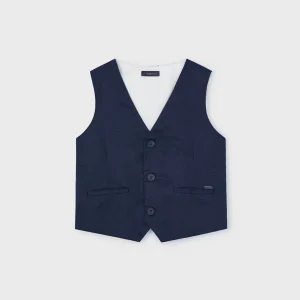Gilet elegante lino bambino Mayoral blu navy