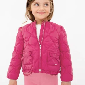 Giubbino 100 grammi leggero bambina Mayoral rosa ibisco