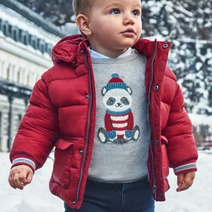 Giubbino imbottito dettagli neonato Mayoral rosso ciliegia