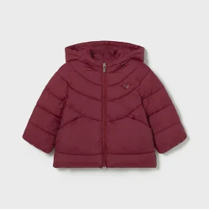 Giubbino invernale con capuccio neonata Mayoral cilliegia