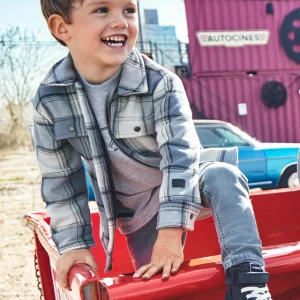 Giacca bambino Mayoral quadri azzurro