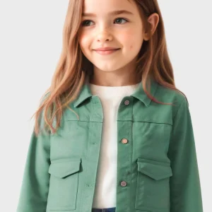 Giubbotto twill bambina Mayoral verde menta