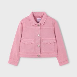 Giubbotto twill bambina Mayoral rosato