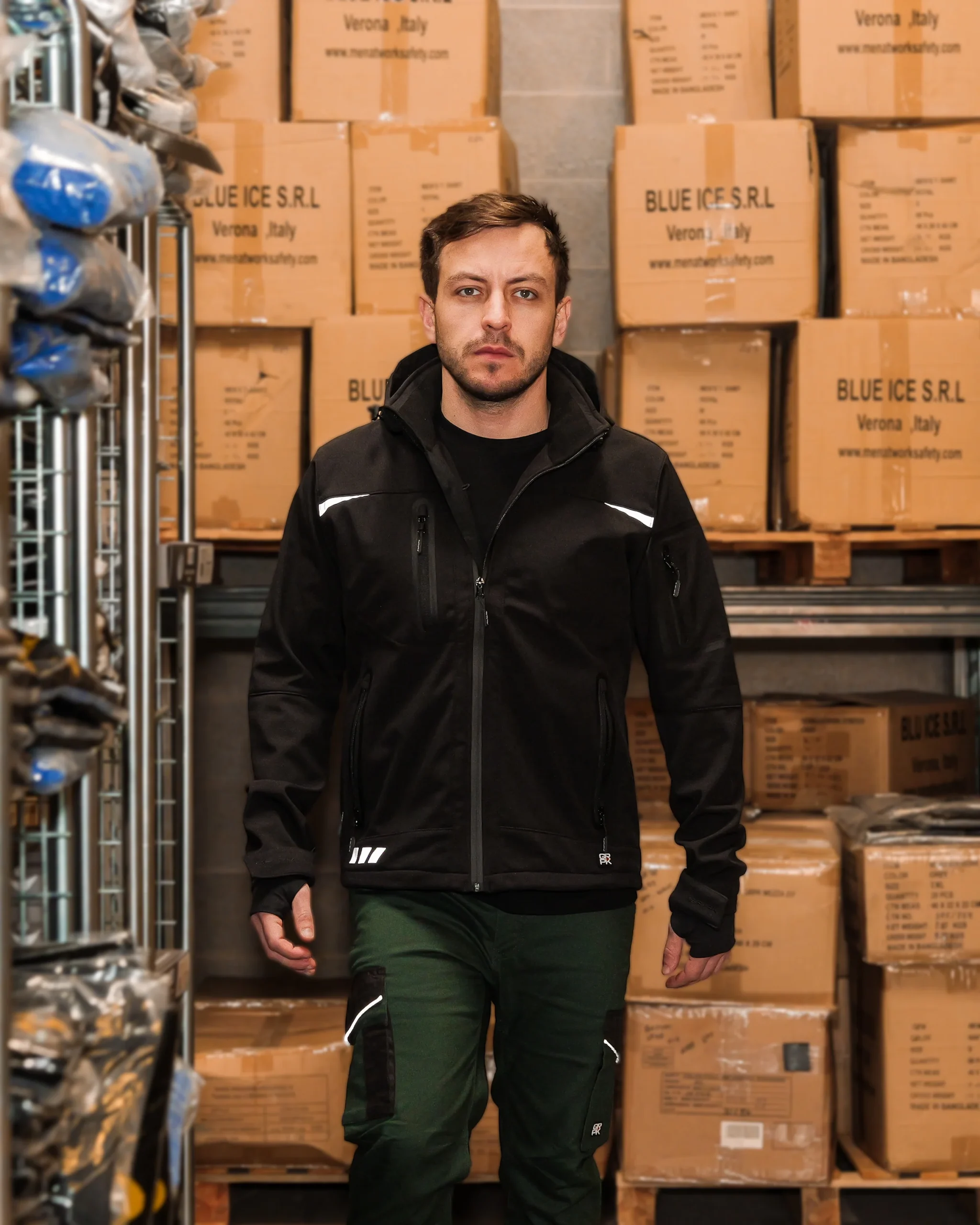 Giacca da lavoro GRPK softshell antivento ed antiacqua - immagine 3