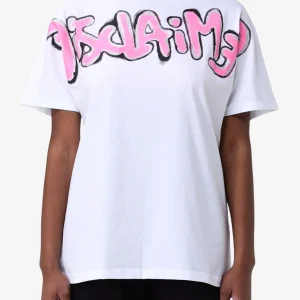 T-Shirt Maniche Corte Logo Spray E Glitter