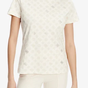 T-Shirt Maniche Corte Logo All-Over Gloria Peony