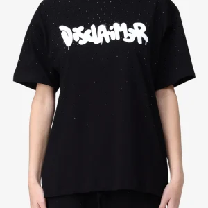 T-Shirt Maniche Corte Logo + Strass