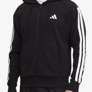 Felpa Full Zip Con Cappuccio Essential 3-Stripes