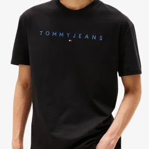 T-Shirt Maniche Corte Logo Lineare Ricamato