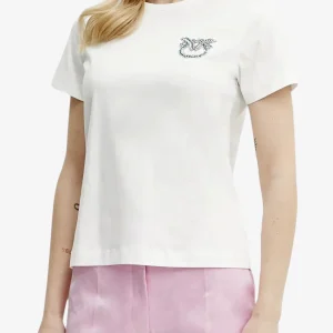 T-Shirt Maniche Corte Con ricamo Gioiello Love Birds