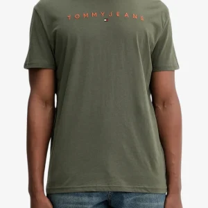 T-Shirt Maniche Corte Logo Lineare Ricamato