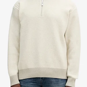 Maglione 1/2 Zip In Misto Lana Yak