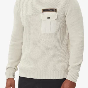 Maglione Girocollo Ciniglia Con Taschino