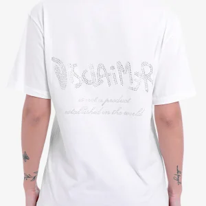 T-Shirt Maniche Corte Loghi E Scritte Con Borchiette