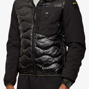 Piumino Full Zip Con Cappuccio Maniche Neoprene Albert