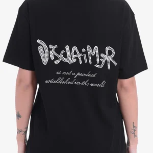 T-Shirt Maniche Corte Loghi E Scritte Con Borchiette