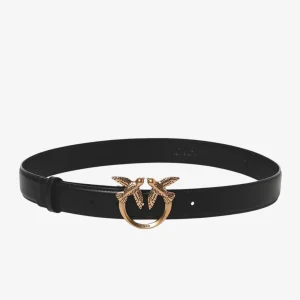 Cintura Love Birds In Pelle 3cm