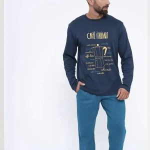 Pigiama caffè art 390063