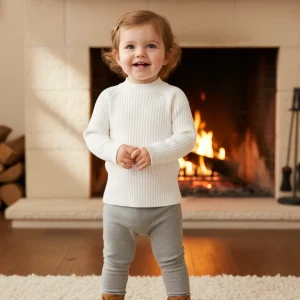 Lupetto tricot in viscosa neonata Mayoral panna