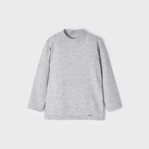 Lupetto tricot neonata Mayoral caldo cotone grigio perla