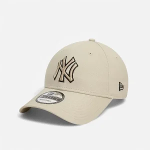 New Era Cappellino 9FORTY Regolabile New York Yankees Pop Outline Beige/Black
