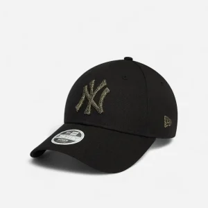 New Era Cappellino 9FORTY regolabile New York Yankees Metallic Logo Black